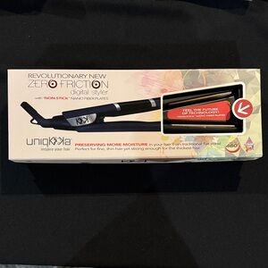 Pro Zero Friction Styler with non stick fiber Plates.  Flat Iron NEW in Box